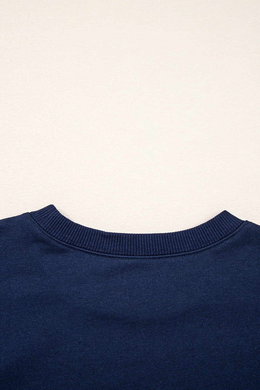 Evergreen Preppy Striped Sleeve Loose Sweatshirt