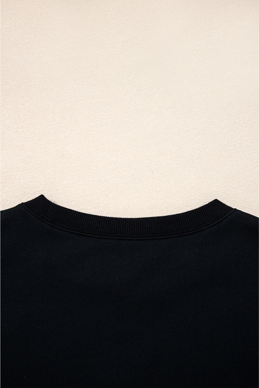 Evergreen Preppy Striped Sleeve Loose Sweatshirt