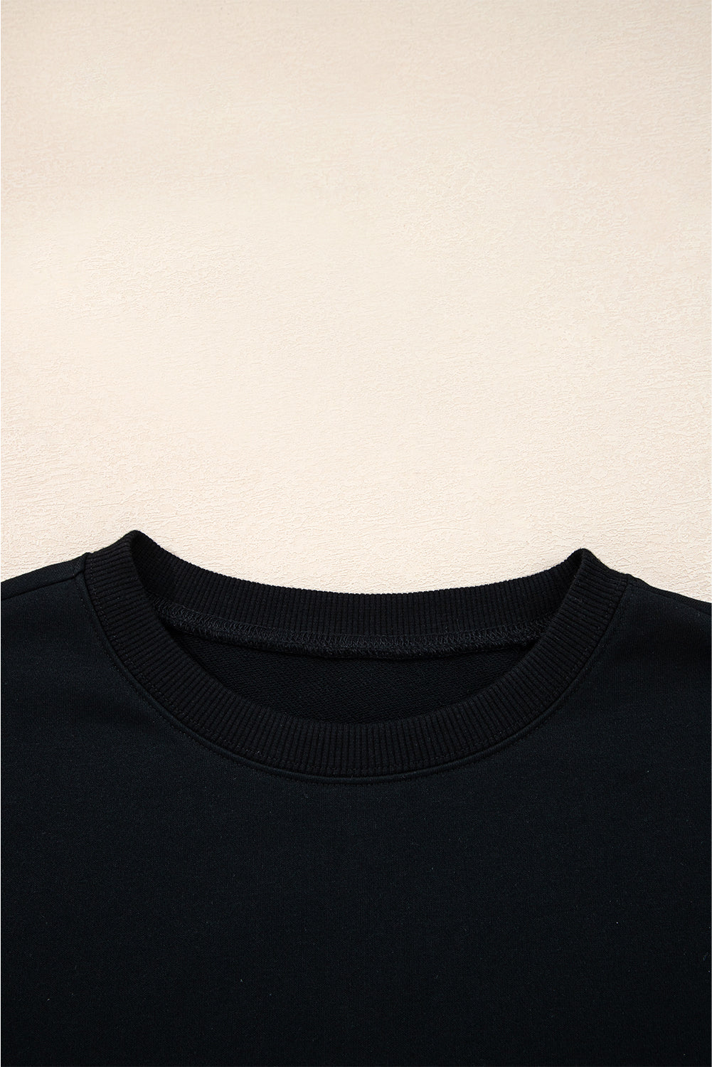 Evergreen Preppy Striped Sleeve Loose Sweatshirt